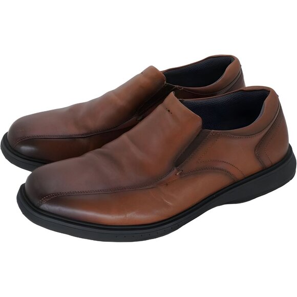 Nunn Bush Bleeker Street Loafer with KORE Technology Cognac 12 Xtra Wide - Picture 2 of 6